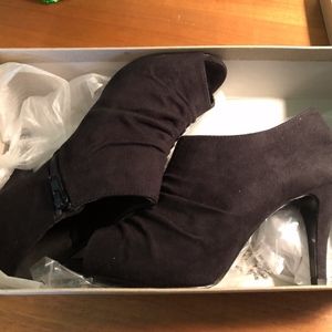 Sam & Libby 7.5M Black SLEXPIRE Open Toe Boots NIB